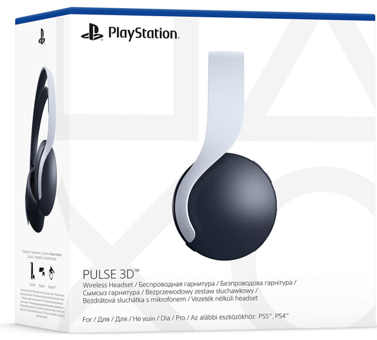 CUFFIE + MICROFONO WIRELESS PULSE 3D SONY PS5 WHITE/BLACK