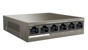 HUB SWITCH 06 PORTE POE TENDA TEF1106P-63W