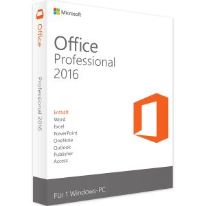 SOFTWARE MICROSOFT OFFICE 2016 PROFESSIONAL SOLO KEY