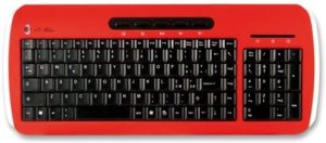 TECHMADE VKL-930-MILAN AC Milan 1899 Tastiera, Multimedia, Layout Italiano, Rosso/Nero