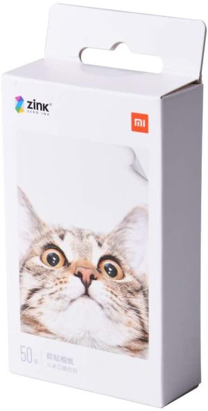 Xiaomi Pocket Print Paste Paper, 50 Fogli 5 x 7,6 cm Zink Print Paste Paper