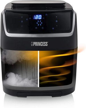 FRIGGITRICE AD ARIA CALDA E VAPORE 6,5 LT PRINCESS 1700W 182080 NERO