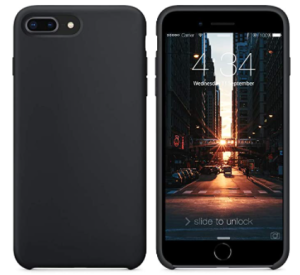 COVER OEM IPHONE 8 PLUS IN SILICONE BLACK