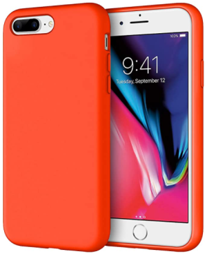 COVER OEM IPHONE 8 PLUS IN SILICONE ORANGE