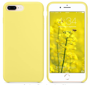 COVER OEM IPHONE 8 PLUS IN SILICONE YELLOW