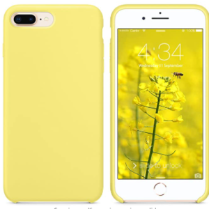 COVER OEM IPHONE 8 PLUS IN SILICONE YELLOW