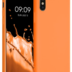 COVER OEM IPHONE X/XS IN SILICONE ORANGE