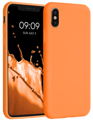 COVER OEM IPHONE X/XS IN SILICONE ORANGE