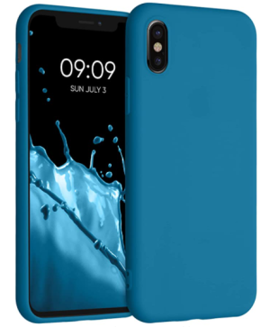COVER OEM IPHONE X/XS IN SILICONE BLUE