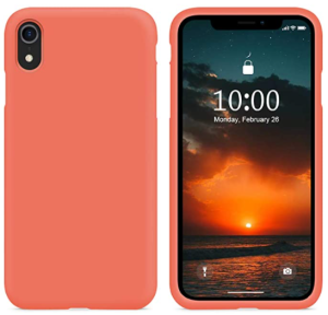 COVER OEM IPHONE XR IN SILICONE ORANGE