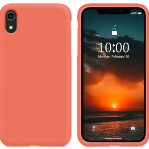 COVER OEM IPHONE XR IN SILICONE ORANGE