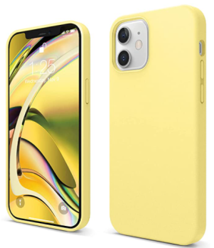 COVER OEM IPHONE 12 IN SILICONE YELLOW
