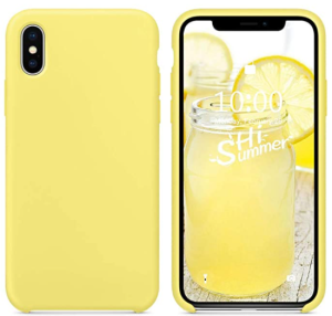 COVER OEM IPHONE X/XS MAX IN SILICONE YELLOW
