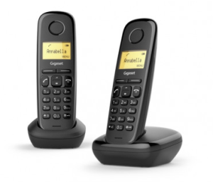 CORDLESS SIEMENS GIGASET A170 DUO BLACK
