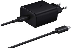CARICABATTERIA DA RETE SAMSUNG SUPER FAST CHARGING 45W USB-C EP-TA845XBEGWW + CAVO TYPE-C BLACK