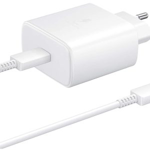 CARICABATTERIA DA RETE SAMSUNG SUPER FAST CHARGING 45W USB-C EP-TA845XWEGWW + CAVO TYPE-C WHITE
