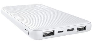POWER BANK PER SMARTPHONE E TABLET TRUST 10000MAH PRIMO WHITE 23896