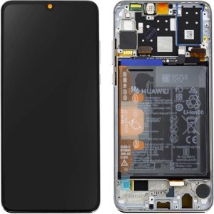 RICAMBIO DISPLAY LCD HUAWEI P30 LITE WHITE (MAR-LX1A MAR-LX1B) CON BATTERIA 02352RQC