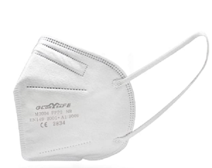 MASCHERE RESPIRATORIE FFP2 GLORYSAFE BIANCHE - CONFEZIONE DA 6PZ