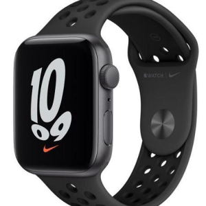 SMARTWATCH APPLE WATCH SE 44MM GPS ALLUMINIO NIKE SPACE GREY CON CINTURINO SPORT BLACK MKQ83TY/A