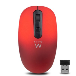 MOUSE OTTICO WIRELESS EWENT EW3227 ROSSO