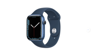 SMARTWATCH APPLE WATCH SERIES 7 45MM GPS ALLUMINIO BLU ABISSO CON CINTURINO SPORT BLU MKN83TY/A