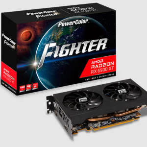 VGA PCI-E POWERCOLOR RADEON RX6500XT 4GB GDDR6 AXRX 6500XT 4GBD6-DH/OC