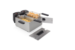 Friggitrice Elettrica Doppia 2 X 3 Lt 2 X 1800w Acciaio Inossidabile Princess 183123
