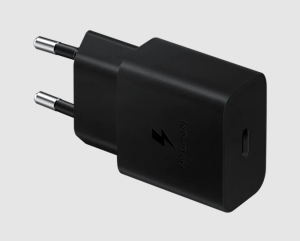 CARICABATTERIA DA RETE SAMSUNG SUPER FAST CHARGING 15W USB-C EP-T1510NBEGEU BLACK.