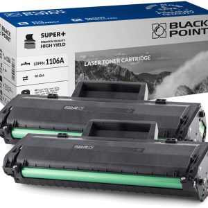 Black Point Set di 2 Cartucce Toner per HP 106A W1106A Nero