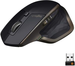 Logitech MX Master Mouse Wireless Amz, Bluetooth/2.4 GHz Con Mini Ricevitore USB Unifying