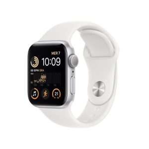 SMARTWATCH APPLE WATCH SE 2 40MM GPS ALLUMINIO ARGENTO CON CINTURINO SPORT BIANCO MNJV3TY/A