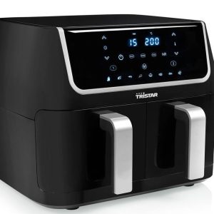 FRIGGITRICE AD ARIA CALDA DOPPIO SPORTELLO 4.5LT/4.5LT  TRISTAR FR-6970 NERO