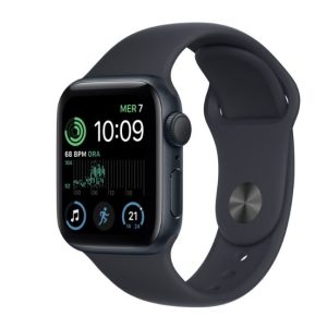 Smartwatch Apple Watch Se 2 40mm Gps Alluminio Mezzanotte Con Cinturino Sport Mezzanotte Mnjt3ty/A
