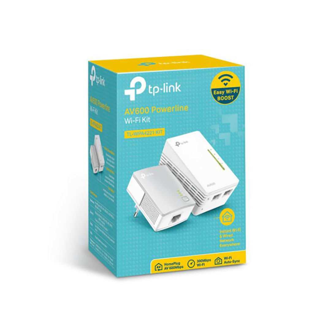 Adattatore Ethernet Per Rete Elettrica Powerline Tp-Link Tl-Wpa4220kit