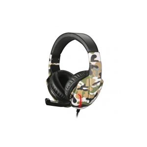 Cuffie + Microfono 3.5mm Gaming Techmade Tm-Fl1-Camgreen