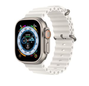 SMARTWATCH APPLE WATCH ULTRA 49MM GPS+4G TITANIO CON CINTURINO OCEAN LOOP BIANCO EU MNHF3GK/A