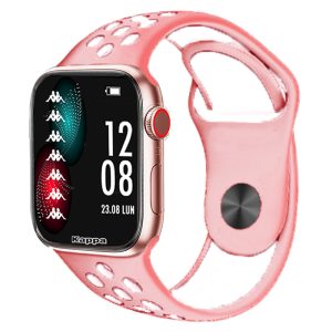 Smartwatch Kappa Kw-P004 Gold Rose Con Cinturino In Silicone Pink/White-Black