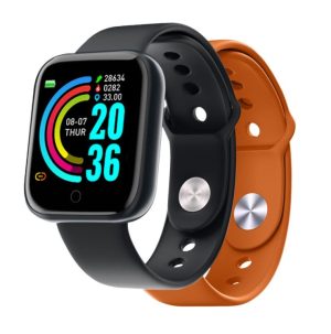 Smartwatch Celly Trainerbeat Fitness Tracker Doppio Cinturino Arancio