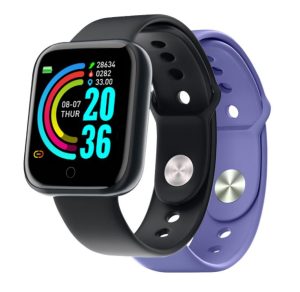 Smartwatch Celly Trainerbeat Fitness Tracker Doppio Cinturino Viola
