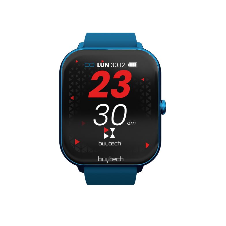 Smartwatch Buytech By-Alfa-Bl Cassa Blu Con Cinturino Silicone Blu
