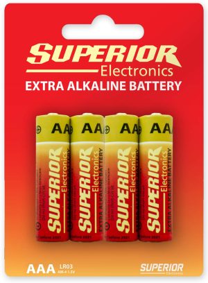 Batteria Ministilo Aaa Alcalina 4pz Superior Supba001