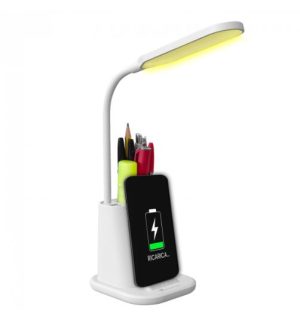 LAMPADA DA TAVOLO CON RICARICA WIRELESS TECHMADE TM-LAMPD3
