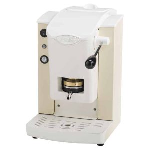 Macchina Da Caffe' Faber Slot Plast Basic Telaio Bianco Plastiche Avorio Pressacialda In Ottone Spsabbbasott