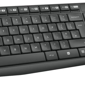 Tastiera + Mouse Ottico Wireless Logitech Combo Mk235 920-007913 Nero