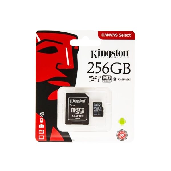 Memory Card Micro Sd/Transflash 256gb Kingston Classe 10 Sdcs2/256gb