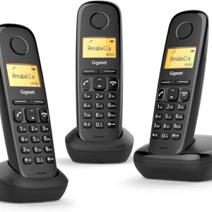Cordless Siemens Gigaset A170 Trio Black