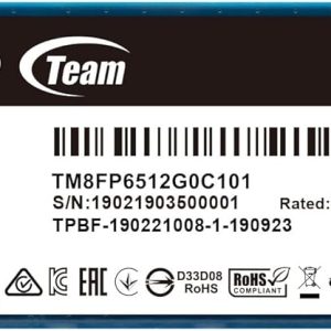 Hard Disk M.2 Ssd 512gb Team Group Tm8fpd512g0c101