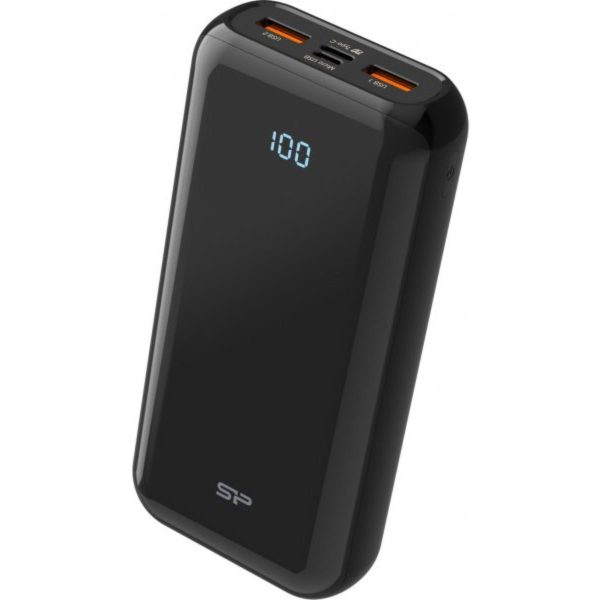 POWER BANK PER SMARTPHONE QS28 SILICON POWER 20000MAH BLACK SP20KMAPBKQS280K