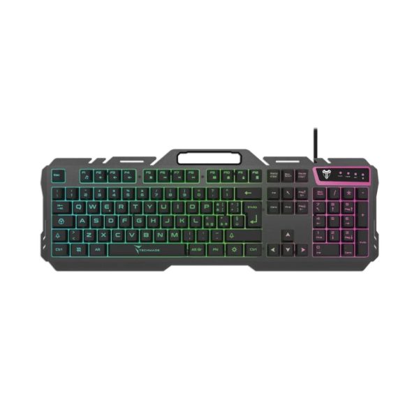 TASTIERA USB GAMING TECHMADE TM-GK023 METALLICA CON LED RGB